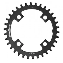 Sunrace CRMS első lánckerék 36T, 4x96 mm (szimmetrikus), 1x10-12s, narrow-wide, acél, fekete