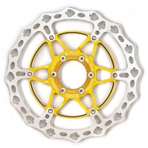 a2Z Teppan Yaki SPV alu küllős féktárcsa, Centerlock, 180 mm, arany színű