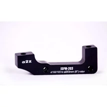 A2Z tárcsafék adapter villához, első, IS-PM203, alumínium, fekete