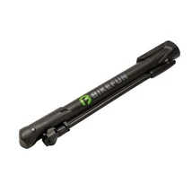 Bikefun Burster Mini Plastic műanyag mini-műhelypumpa, minden szeleptípushoz, 8,4 bar, fekete