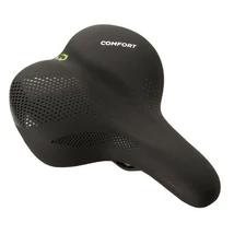 Bikefun Geneve nöi komfort nyereg, memóriahabos, 260 x 200 mm, 496 g, fekete