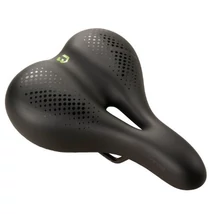 Bikefun Ravenna női komfort nyereg, anatómikus, memóriahabos, 265x190 mm, 491 g, fekete