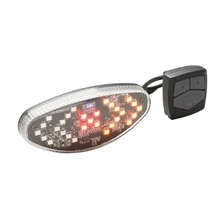 Bikefun Turn 2 USB-ről tölthető irányjelzős hátsó lámpa, vezeték nélküli vezérléssel, nyeregcsőre