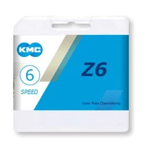 KMC Z6 kerékpár lánc, 6s, 116 szem, szürke