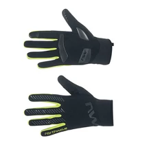 Northwave Active Gel hosszú ujjú téli kesztyű, fekete-neon sárga, S-es méret