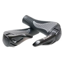 Bikefun Ergo 2TONE ergonómikus bilincses markolat szarvval, 135 mm, fekete-szürke