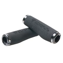 Bikefun Ergo Foam lock-on bilincses, ergonómikus keményhab markolat, 130 mm, fekete, szürkke bilinccsel