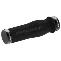 Ritchey WCS Truegrip Ergo Locking bilincses szivacs markolat, 129 mm, fekete, fekete bilinccsel