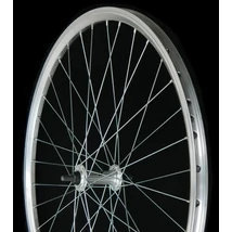 SNM-Assess 26-os (559 mm) MTB első kerék, csavaros tengellyel, ezüst színű