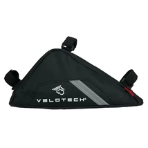 Velotech Grey háromszög váztáska, 16x24x5 cm, 1L, egy részes, szürke