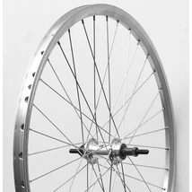 Beretta-Velotech 28/29 colos (622 mm - 700c) trekking hátsó kerék, csavaros tengellyel, menetes racsnihoz, ipari csapágyas, ezüst színű
