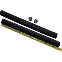 Velotech extra hosszú szivacs markolat, 2 x 380 mm, fekete