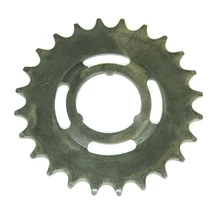 Velosteel 3 körmös single speed hátsó lánckerék kontrás agyakhoz, 24T, acél, szürke