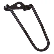 Velotech váltóvédő csavaros tengelyhez, rács nélkül, 170 mm, acél, fekete