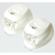 Velotech 2 LED-es első + hátsó villogó szett, fehér