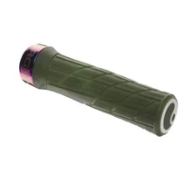 Ergon GE1 Evo Factory ergonómikus bilincses MTB markolat, 135 mm, zöld, lila bilinccsel
