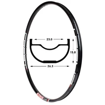 Stan's No tubes ZTR Crest MK3 26 colos (559 x 27/23 mm) felni, tárcsafékes, 28H, 326g, fekete