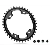 absolute BLACK CX OVAL első lánckerék 38T, 4x110 mm (aszimmetrikus), 1x10-12s, narrow-wide, alumínium, fekete