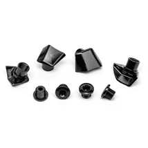 Absolute Black hajtómű csavar és takarólemez szett, Ultegra 6800-hoz, 4 db, fekete