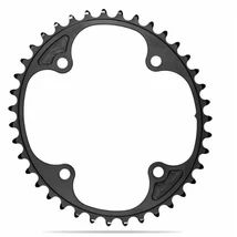 absolute BLACK ROAD OVAL Campagnolo első lánckerék 39T, 4x112 mm 2x11-12s, alumínium, fekete
