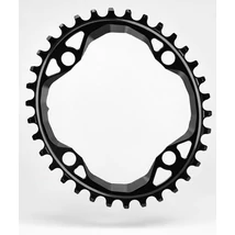 absolute BLACK MTB OVAL első lánckerék 28T, 4x64 mm, 1x9-12s, narrow-wide, alumínium, fekete