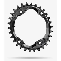 absolute BLACK MTB OVAL XTR első lánckerék 30T, 4x96 mm (aszimmetrikus), 1x9-12s, narrow-wide, alumínium, fekete