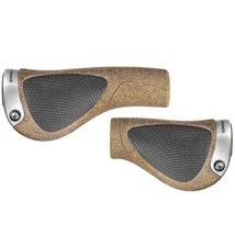 Ergon GP1 BioKork ergonómikus bilincses parafás markolat agyváltóhoz, 130 x 95 mm, , S-es vastagság, barna-fekete, ezüst színű bilinccsel