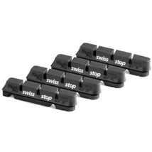 SwissStop FlashPRO csere fékbetét gumi Shimano-Sram országúti fékhez, Original Black Compound, alu  felnihez, két pár, fekete