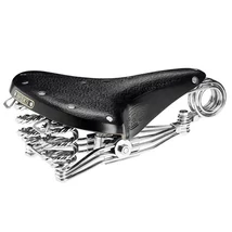 Brooks B33 férfi komfort nyereg, rugós, 318x235 mm, 1600 g, fekete
