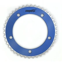 Csepel single speed első lánckerék 44T, 130 mm, 1s (1/8"), alumínium, kék