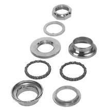 Csepel 1 colos menetes külső csészés kormánycsapágy, acél csészés, 30/27 mm, krómozott