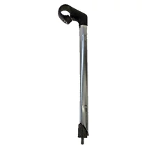 Csepel 22,2 mm ékes extra magas (300 mm) kormányszár (stucni) 25,4 x 40 mm, alu-acél, fekete-ezüst