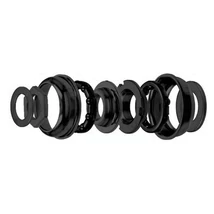 CSEPEL BMX középcsapágy szett, press fit 51,5 mm, golyóskosaras, tengely nélkül, fekete