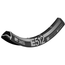 DT Swiss E 512 MTB felni, 29 col (622x30/25 mm), 28H, tárcsafékes, fekete, 560g
