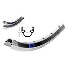 Exal ZX19 MTB felni, 28 col (622x25/19 mm), 36H, felnifékes, duplán szegecselt, fekete, 610g
