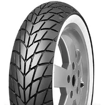 Mitas MC20 10x120/70 robogó külső gumi, M+S, 54L, TL, 2590g, fehér oldalfalú