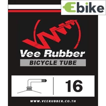 Vee Rubber 16 x 2,75/3,0 (70/76-305) elektromos kerékpár belső gumi 90/90 fokos hajlított szeleppel, autós