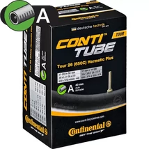Continental Tour26 Hermetic Plus 26 x 1,4-1,75 (37/50-559) dobozos MTB belső gumi 40 mm hosszú szeleppel, autós, 255g