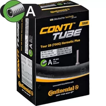 Continental Tour28 Hermetic Plus 32/42-622/635 (700c) trekking belső gumi, AV40 (40 mm hosszú szeleppel, autós), 230g