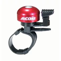 Acor ABE2807 pengetős alu csengő, állítható bilinccsel, piros
