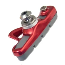 Acor ABS21202 cserélhető betétes országúti fékpofa, 55 mm, 2 pár, piros-fehér