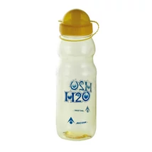 Acor AWB2703 műanyag kulacs, 600 ml, csavaros, védőkupakkal, átlátszó-sárga