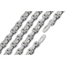 Connex 10S1 Hollowpin kerékpár lánc, 10s, 114 szem, patentszemmel, ezüst
