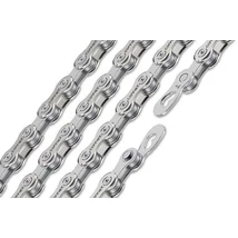 Connex 904 kerékpár lánc, 9s, 114 szem, patentszemmel, ezüst