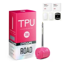 Cyclami 30G 622 x 18-32 országúti TPU belső gumi, FV45 (45 mm hosszú presta szeleppel), pink