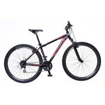 Neuzer Jumbo Sport 2022 férfi hobbi 29-es MTB kerékpár, 24s, alumínium 17-es vázméret, fekete-piros