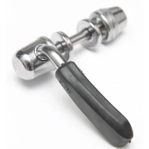 Neuzer nyereggyorszár 6 x 55 mm, gumíroztt acél karral, ezüst színű