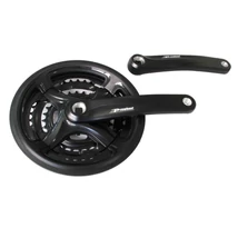 Prowheel TY-CM99 négyszögtengelyes trekking hajtómű, 28-38-48T, 175 mm, alumínium, LV, fekete