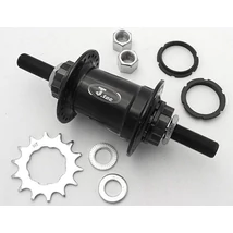 Joytech M14x185x110 mm, ipari csapágyas BMX agy, hátsó, 48 lyuk Fekete