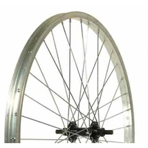 Altrix Basic 24-es (507 mm) első kerék, csavaros tengellyel, szf, ezüst-fekete színű